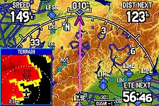 Vue &eacute;cran GPSmap 296